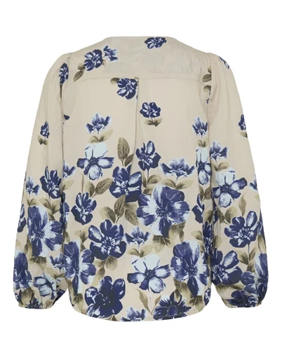 Fransa - FRCarrie 1 Bluse - Petal Poise Ice Water 